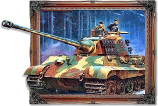 DivineDesigns 56 cm Army Tanker Sticker ( Size :- 76 X 56 cm ) Self Adhesive Sticker