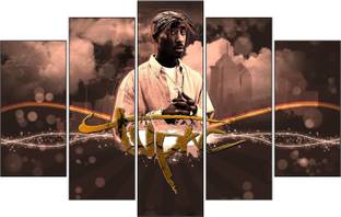 DivineDesigns 56 cm TUPAC Pieces Sticker ( Size :- 89 X 56 cm ) Self Adhesive Sticker