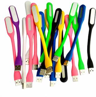PickTheDeal Combo of 20 Flexible Portable Bendable USB LED Light (Colour May Vary) Flexible LED 20pic USB Cable
