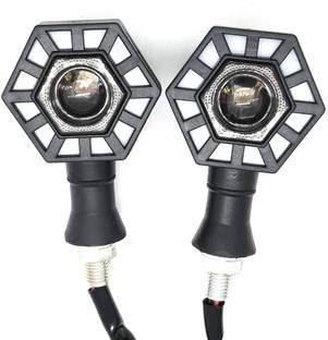 AutoPowerz Front, Rear LED Indicator Light for Universal For Bike Universal For Bike
