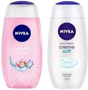 NIVEA WATERLILY & OIL (250 ML) + CREME SOFT (250 ML) (PACK OF 2) #36