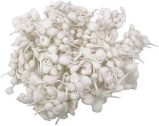 VN DIVINE Cotton Round Wicks for Diya Batti/ Phool Batti / Pure Puja-Baati 1 Pack Approx 200 Piece ( White Pack of 5) Cotton Wick