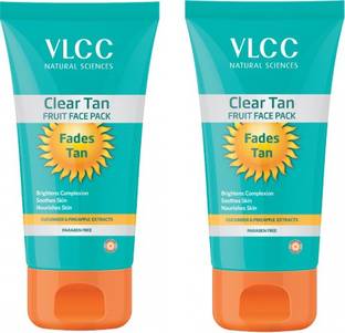 VLCC Clear Tan Fruit Face Pack 85g each