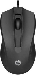 HP 100 Wired Optical Mouse 6VY96AA Wired Ambidextrous Optical Mouse