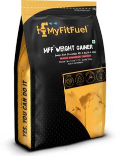 MyFitFuel MFF Weight Gainer 2 kg (4.4 lbs) Double Rich Chocolate Weight Gainers/Mass Gainers