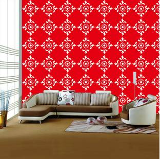 YMS (Size:- 13" X 13") Floret Template Wall Stencil