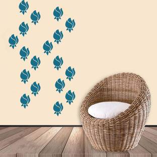 YMS (Size:- 13" X 13") Rose Palette Stencils Wall Stencil