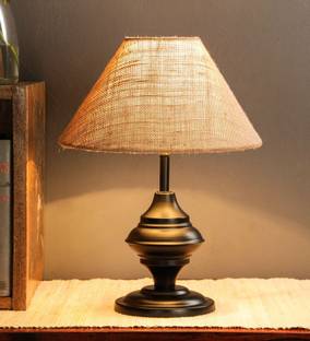 foziq 10" Natural Fiber Table Lamp
