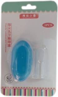 Squnibee Baby Finger With Protective Case Blue Color Extra Soft Toothbrush