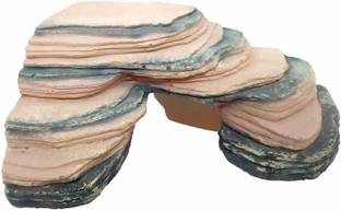 Shirlip Climbing Tortoise Turtle Bridge Design Aquarium Ornaments Marble River Rock Planted Substrate