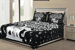 Rekha boutique Reversible Cotton Double Bed Cover