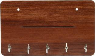 higadget Wall Key Holder For Home And Office Wood Key Holder
