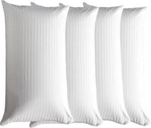 Swikon star Polyester Fibre Stripes Sleeping Pillow Pack of 4