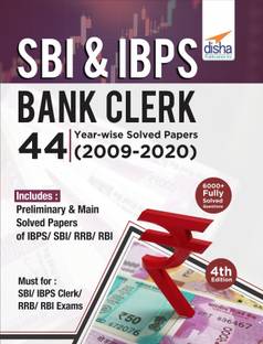 Sbi & Ibps Bank Clerk 44 Year-Wise Solved Papers (2009-20)