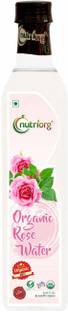 Nutriorg Organic Water 250 ml Glass Bottle Face Wash