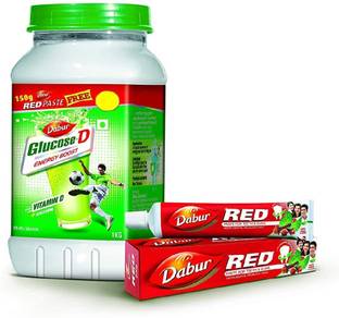 Dabur Glucose D -1kg with redpaste 150gm free Energy Drink