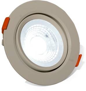 D'Mak LED Ceiling COB Spot Light - 9 Watt - Round - Warm White (Pack Of 01) | 9w cob Light || led Lights for Decoration | Recessed Ceiling Lamp