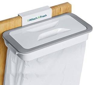 GatiH Hanging Trash Bag Holder for Garbage in Kitchen/Attach A Trash Portable Waste Holder Trash Bin Plastic Dustbin