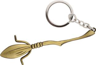 RainSound Harry Potter Flying Broomstick gold Key Chain