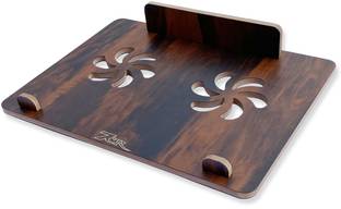 7CR DT (2-FN) Laptop Stand DT (2-FN) LS Wooden Floor and Desk Stand Laptop Stand Compatible with Universal Laptops