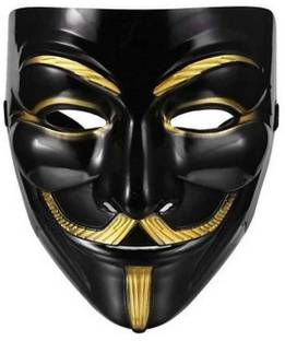 AMACO Amazing look V for Vendetta mask/anonymous mask/ Halloween Party mask ( party mask/ Joker white mask) white Party Mask