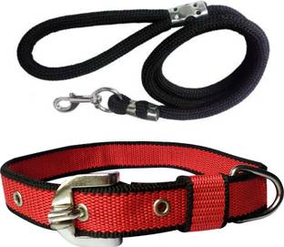 BODY BUILDING Good Quality Dog Belt Combo Dog Collar & Leash