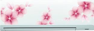 DivineDesigns 23 cm Flowers AC Sticker Self Adhesive Sticker