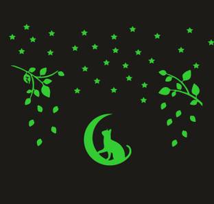 DreamKraft 25 cm Glow in The Dark Decorative Radium Sticker Self Adhesive Sticker