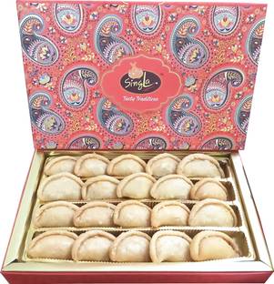 Singla Gifts Sweets- Dry Sweet Maida Gujiya 1kg Box Box