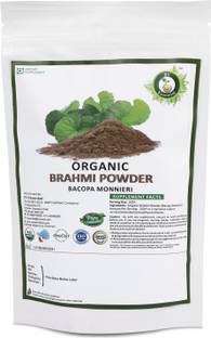R V Essential Organic Brahmi Powder- Bacopa Monnieri Brahmi Leaf Powder For Hair USDA Certified