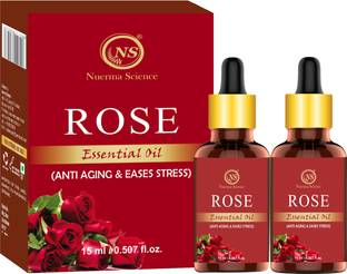Nuerma Science Rose Essential Oil (Pure & Natural), Pack of 2 Hair Oil
