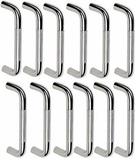 ATLANTIC Stainless Steel | Round D | Dwawer | Cabinet Handles | 8 Inch Pack of 12 Pcs Steel Cabinet/Drawer Handle