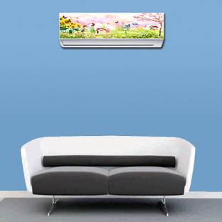 RANGOLI 90 cm Air Conditioner Sun Flower Sticker 75 Self Adhesive Sticker