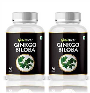 NutraFirst Ginkgo Biloba Extract Capsules for Healthy Brain Function and Sharp Memory 2B