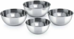 NEELAM Stainless Steel Vegetable Bowl Stainless Steel 5.5 (22g) Lazer Etching Prem Vati, 200 ml, 6-piece, Silver