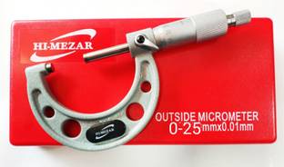 Hi-mezar Outside Micrometer 0-25mm Micrometer Screw Gauge
