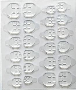 LikeUp Imported Quality 1 Sheet (24Pics) Waterproof Jelly Double Sided Adhesive Tabs Nail Glue Sticker False Nail Tips