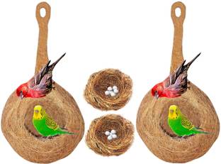 Sky Hand Made Pure Natural Coir Bird Hanging Balcony Indoor Outdoor Egg Tree nest Bird Cage