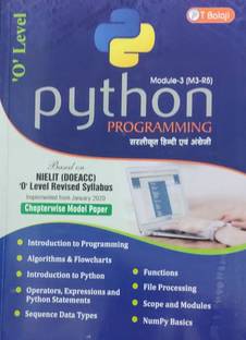 O Level Module 3(M3-R5) Python Programming Bilingual Book (English-Hindi)