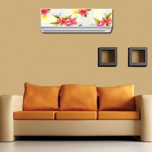 RANGOLI 90 cm Air Conditioner Lily Flower Sticker 87 Self Adhesive Sticker