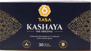 6rasa Kashaya - The Original, Herbal & Spice Infusions, Caffeine Free, 100% Natural, Immunity Building, No Added Sugar ( 30 Dip Bags) Herbs, Spices Herbal Infusion Tea Bags Box