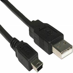 techut Micro USB Cable 2 A 1.2 m USB 2.0 A to Mini 5 pin B Cable for External HDDS/Card Readers/Charging Cable/ for PS3 Controller, Digital Camera, MP3 Player