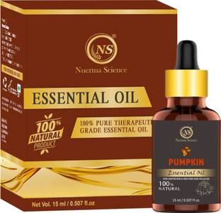 Nuerma Science 100% Pure & Natural Pumpkin Essential Oil (For Lighten Skin Tone, Anti Ageing, Helpful in Hair Fast growth)