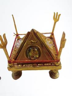Balaji Traders Bangalamukhi Chowki Aluminium Pooja Chowki