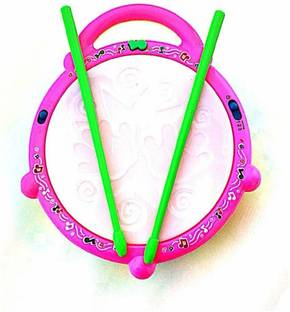 GoodsNet Kids Multicoloured Flash Drum Set With Music and Lights Electronic Touch Flash Visual 3d Lights with 3 game mode & Dynamic Music Toy For Kids and for Return Gift
