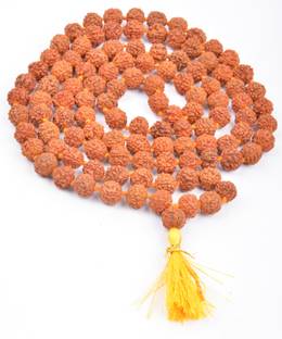 Numinous Natural & Energized Rudraksha Rosary/ Mala Beads Wood Chain