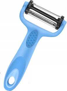 arthu Vegetable & Fruit Peeler, 3 in 1 Multifunction Peeler Set, Vegetable & Fruit Slicers, with 3 Rotatable Stainless-Steel Blades: Serrated, Straight and Julienne Blades, Non-Slip Handle Y Shaped Peeler