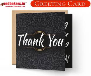 redbakers.in Thank You Greeting Card Greeting Card