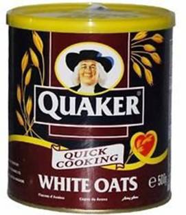 Quaker White Oats Tin