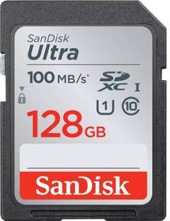 SanDisk Ultra 128 SDXC Class 10 100 Mbps  Memory Card
